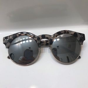 BP sunglasses with mirrored lenses